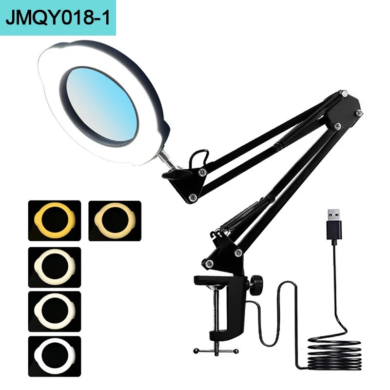 Magnifying Table Lamp With Light